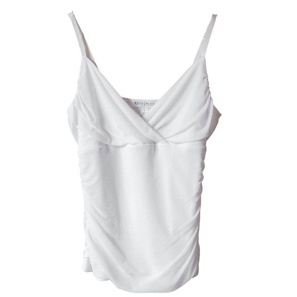 WHBM White Mesh Tank Top Women's Small